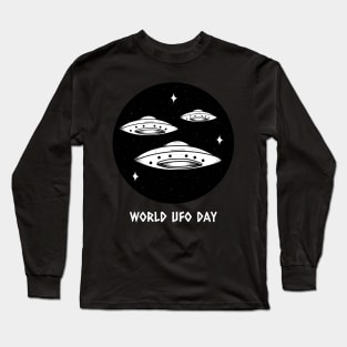 World Ufo Day - UFO, Space Long Sleeve T-Shirt